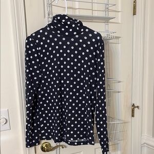 Jcrew polka dot tissue turtleneck